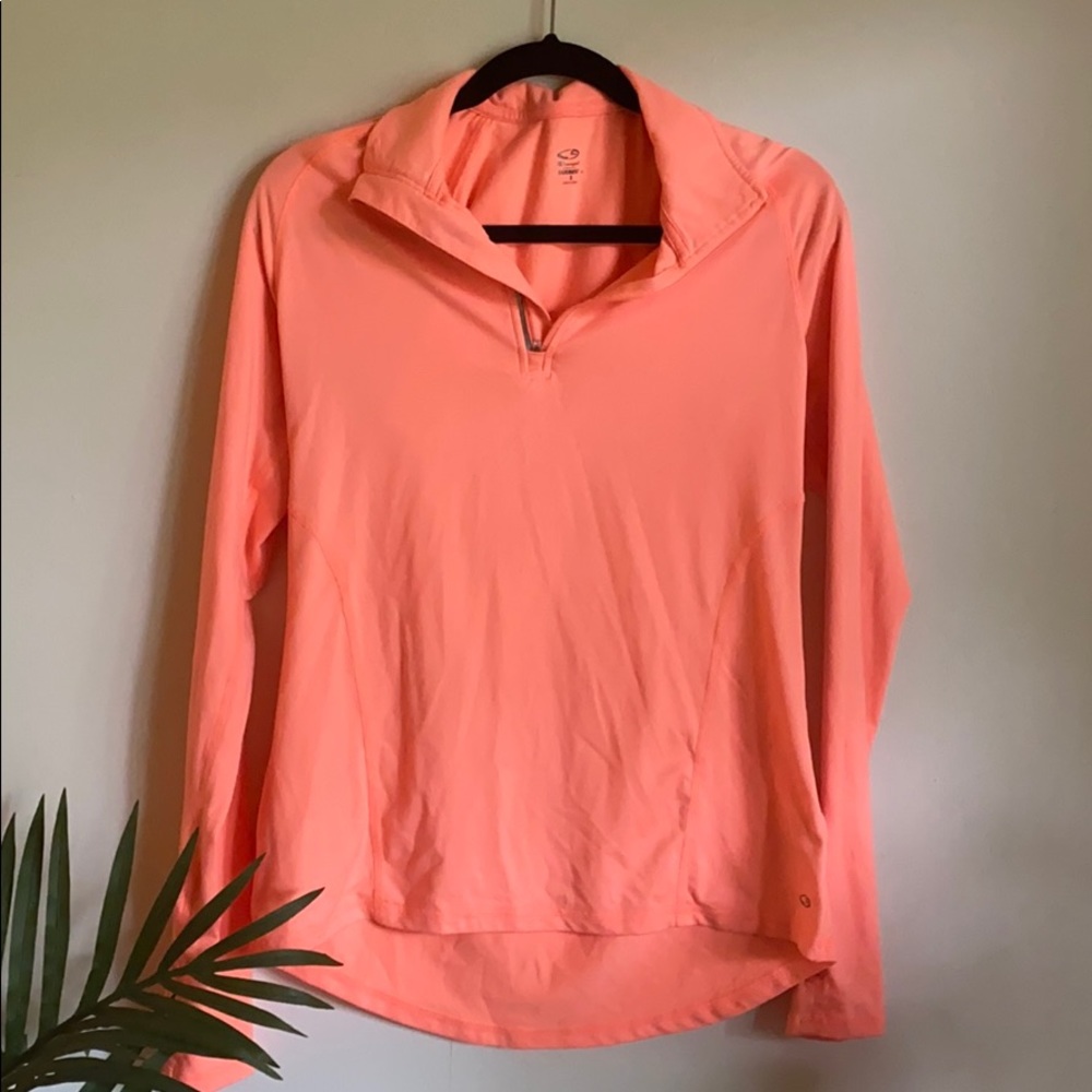 SOLD Coral pink Champion athletic shirt sz S